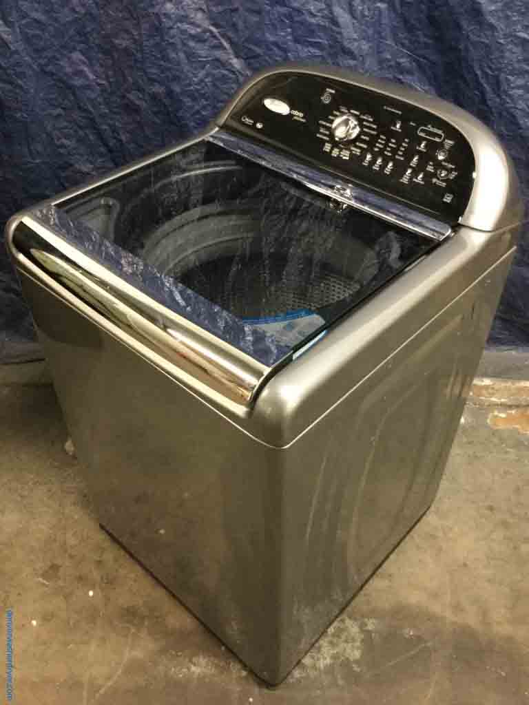 Silver Whirlpool Cabrio Platinum Direct-Drive Washing Machine, Top-of-the-Line, 1-Year Warranty!