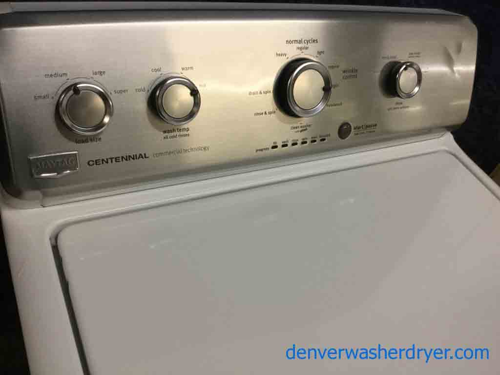Maytag Washing Machine w/Agitator, Electric Dryer, Commercial Technology, 1-Year Warranty!