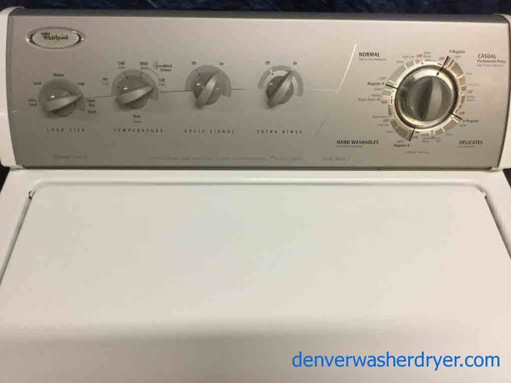 Heavy-Duty Direct-Drive Whirlpool 3.2 CuFt. Washing Machine, Quality Refurbished, 1-Year Warranty