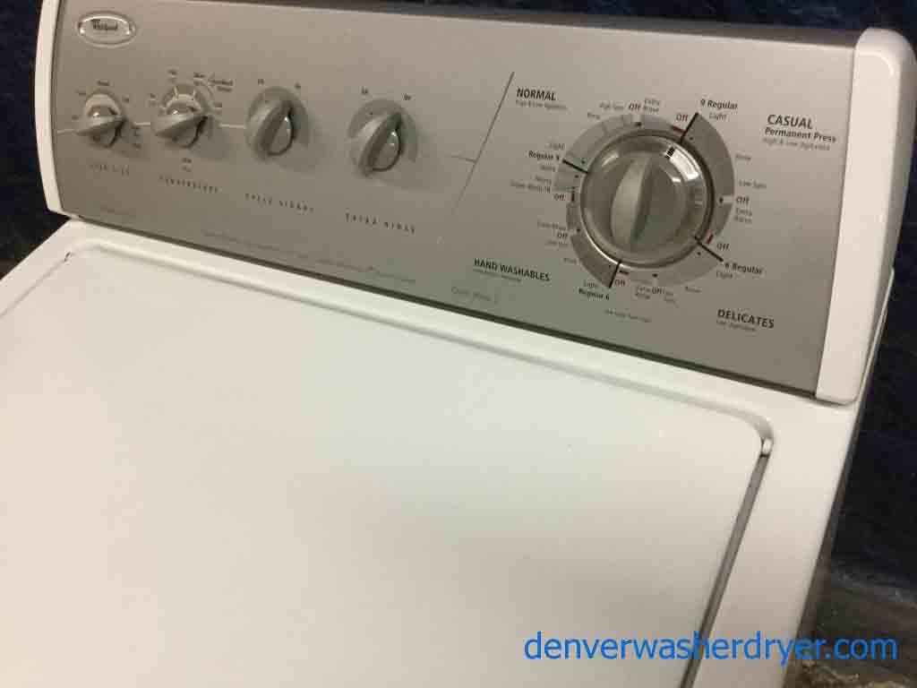 Heavy-Duty Direct-Drive Whirlpool 3.2 CuFt. Washing Machine, Quality Refurbished, 1-Year Warranty