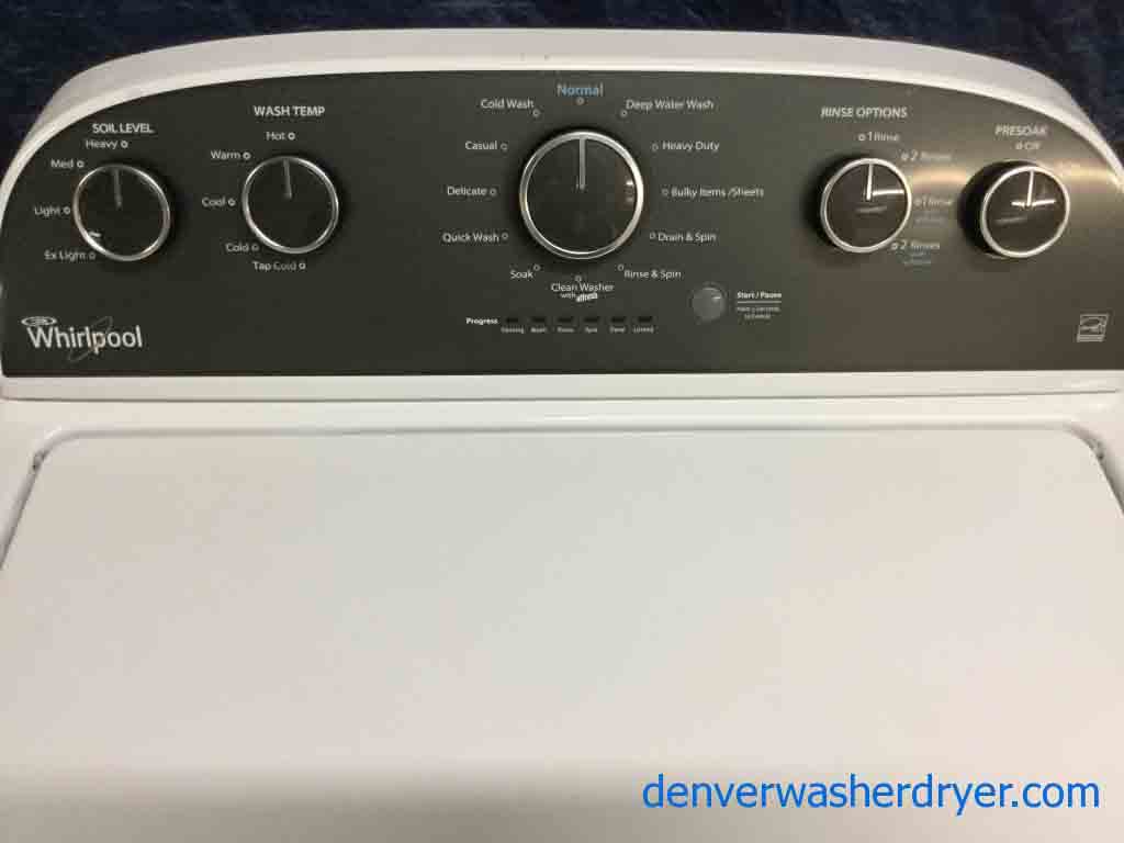 Energy Star 4.3 Cu.ft Washing Machine by Whirlpool, Full-Size, 1-Year Warranty!