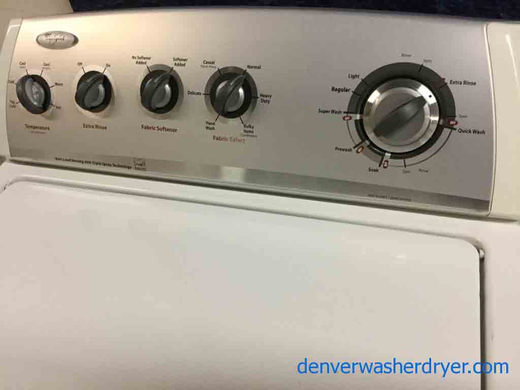 Direct-Drive Whirlpool Washer, Electric Dryer, Matching Set, Fully Featured!