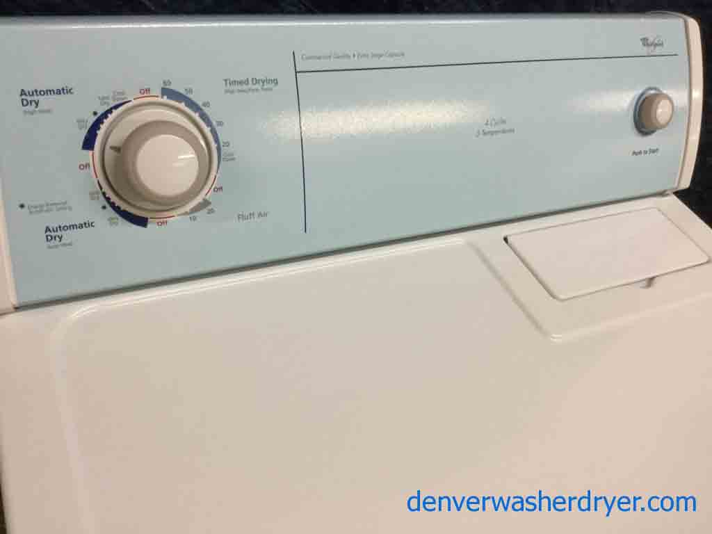 Extra Large Capacity Electric Dryer by Whirlpool, Slim 26″ Depth