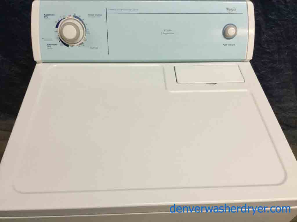 Extra Large Capacity Electric Dryer by Whirlpool, Slim 26″ Depth
