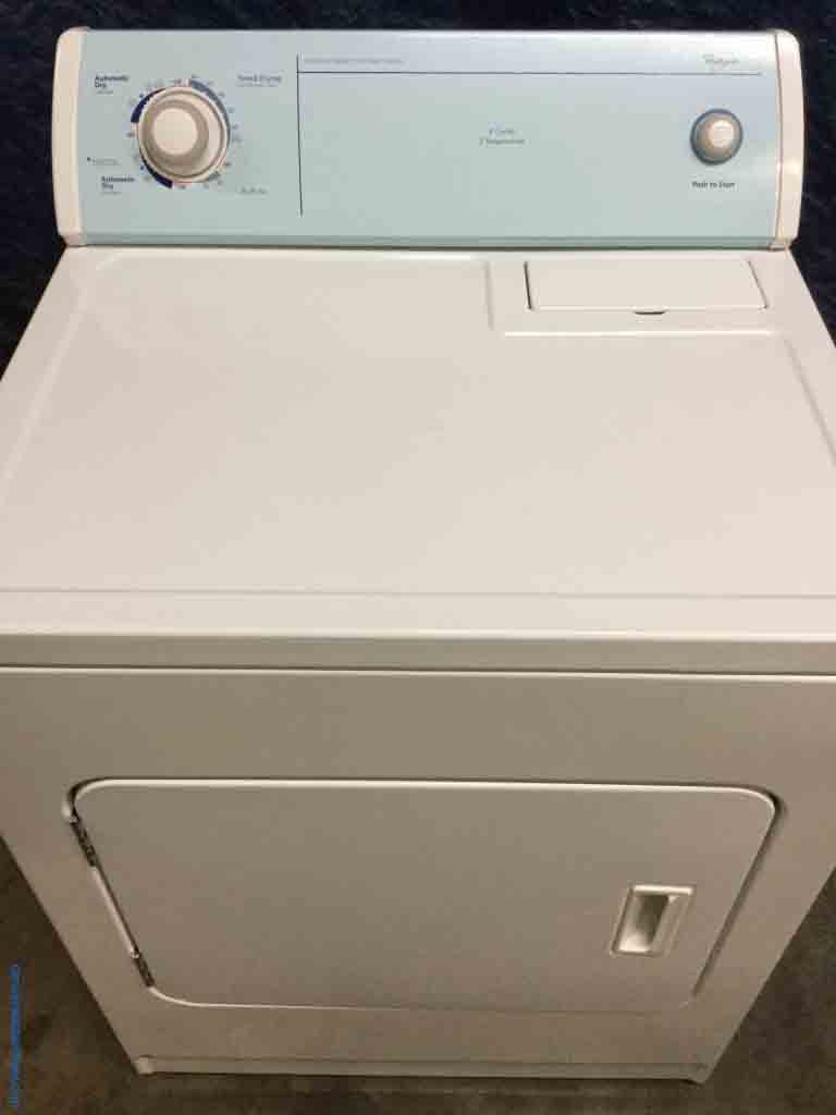 Extra Large Capacity Electric Dryer by Whirlpool, Slim 26″ Depth