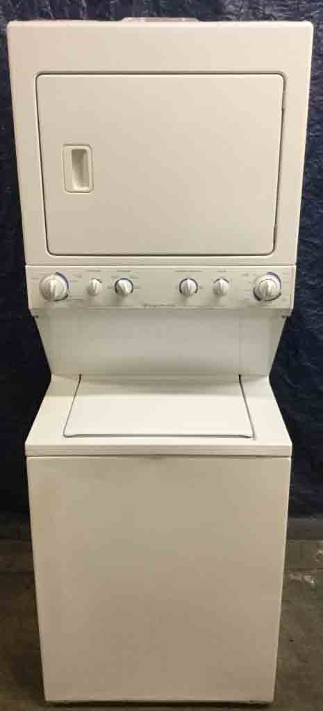 Full-Size 27″ Frigidaire Stacked Laundry Center, 220V, Commercial Heavy Duty, 1-Year Warranty!