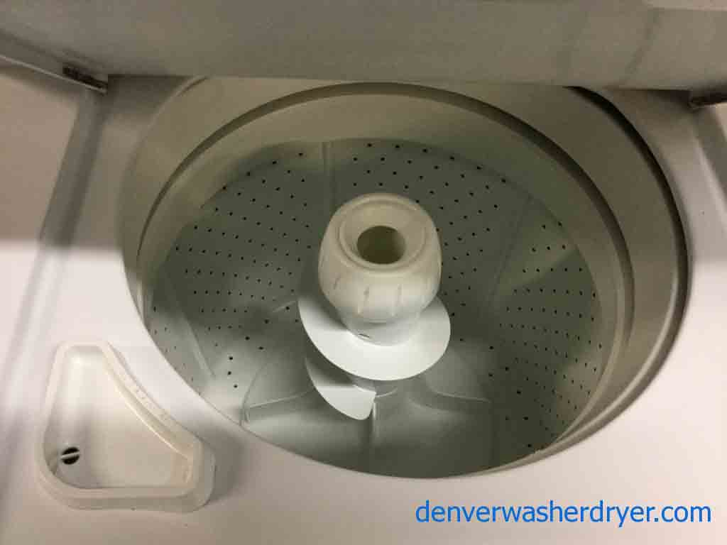 Sturdy 27″ Kenmore Stackable (Unitized) Washer Dryer Set, 220V, Full-Size