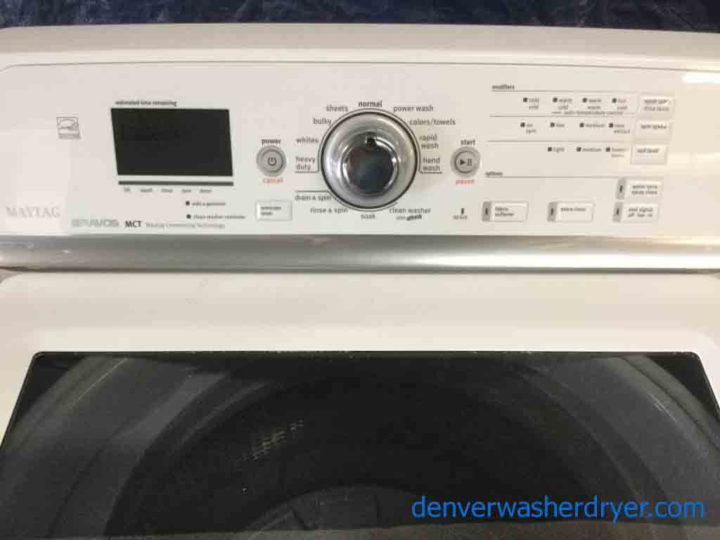 High-End Maytag Bravos Set, Direct-Drive, Electric Steam Dryer, 1-Year Warranty!