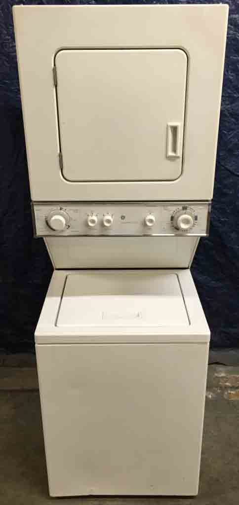 Perfect 24″ Stacked Laundry Center, Heavy-Duty, GE, Electric, Quality Refurbished Complete Rebuild