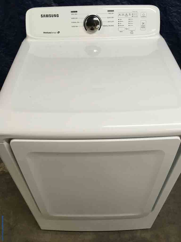 Used Electric Samsung Dryer, White, 7.3 Cu. Ft, 1-Year Warranty!