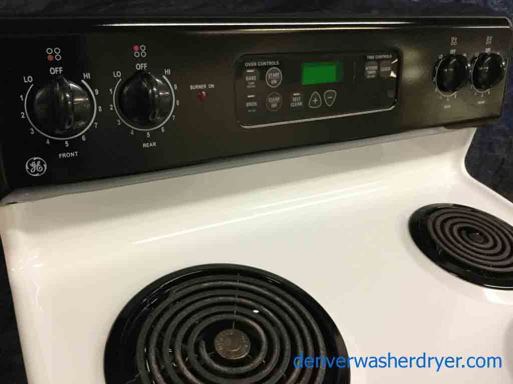 Large Images for GE 30″ Freestanding Range, Electric CoilTop, Black