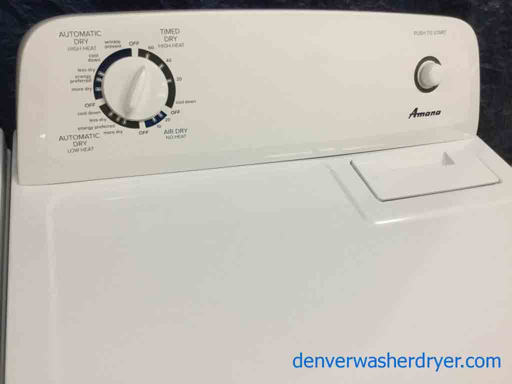 Amazing Amana Washer Dryer Set, Electric, Full-Size, 1-Year Warranty