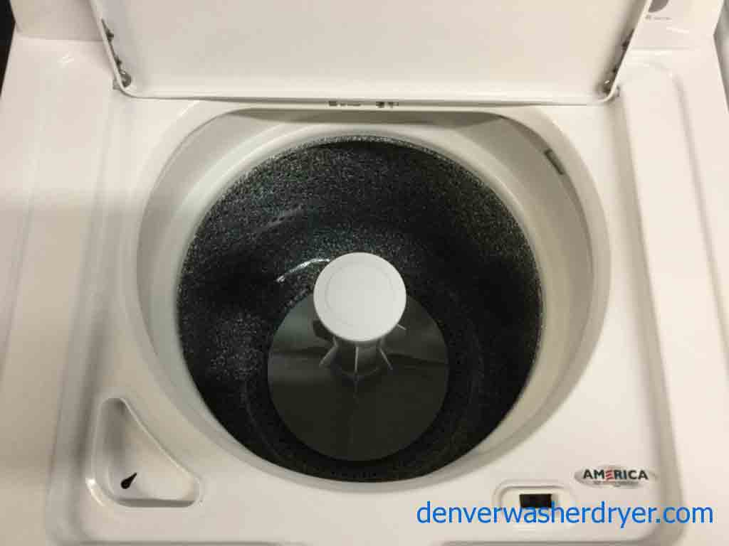 Amazing Amana Washer Dryer Set, Electric, Full-Size, 1-Year Warranty