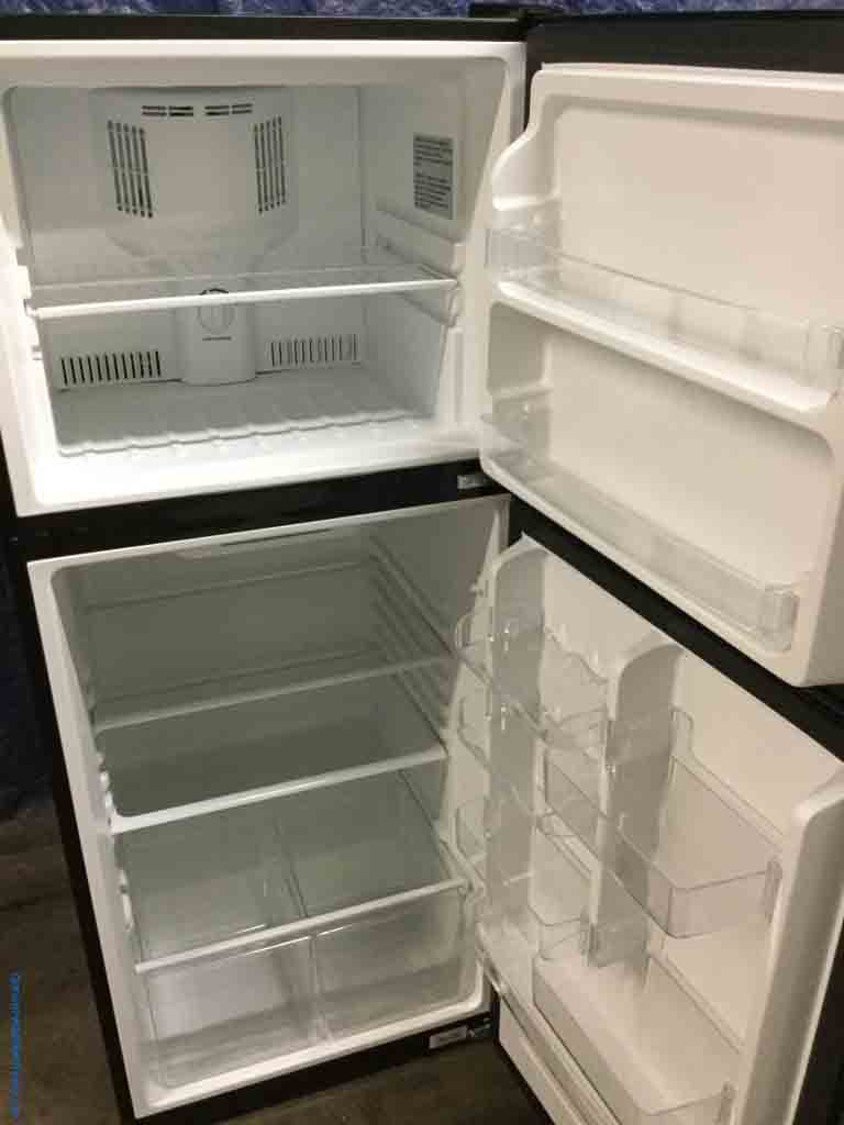 Magic Chef 9.9 Cu. Ft. Refrigerator, Black, Glass Shelves, 1-Year Warranty!