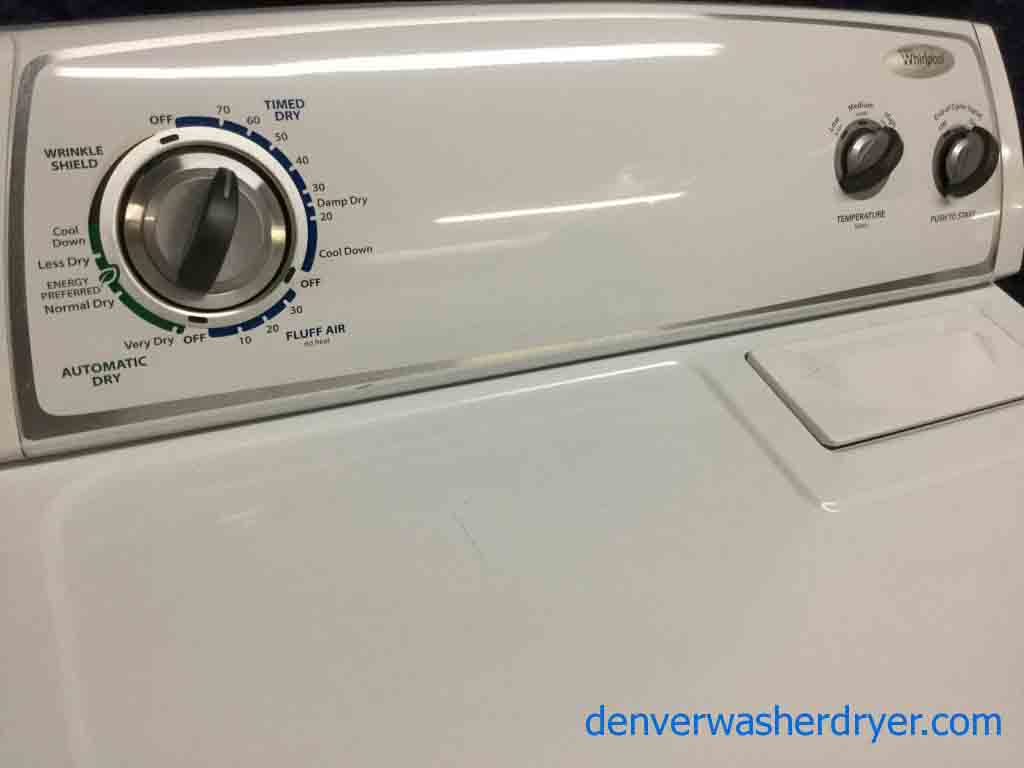 Full-Sized Whirlpool Washer Dryer Set, Electric, Agitator, 1-Year Warranty!