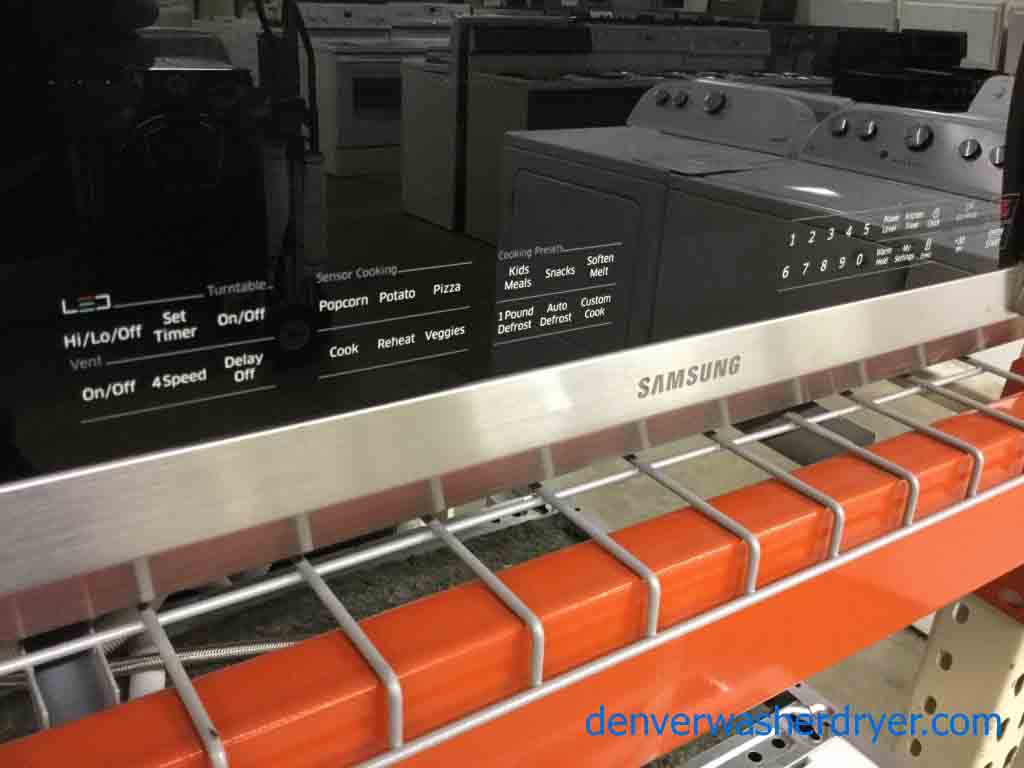 New! Out-of-Box Samsung Microwave, Stainless, Over-the-Range, Chef Collection, 2.1 Cu. Ft, 1000W