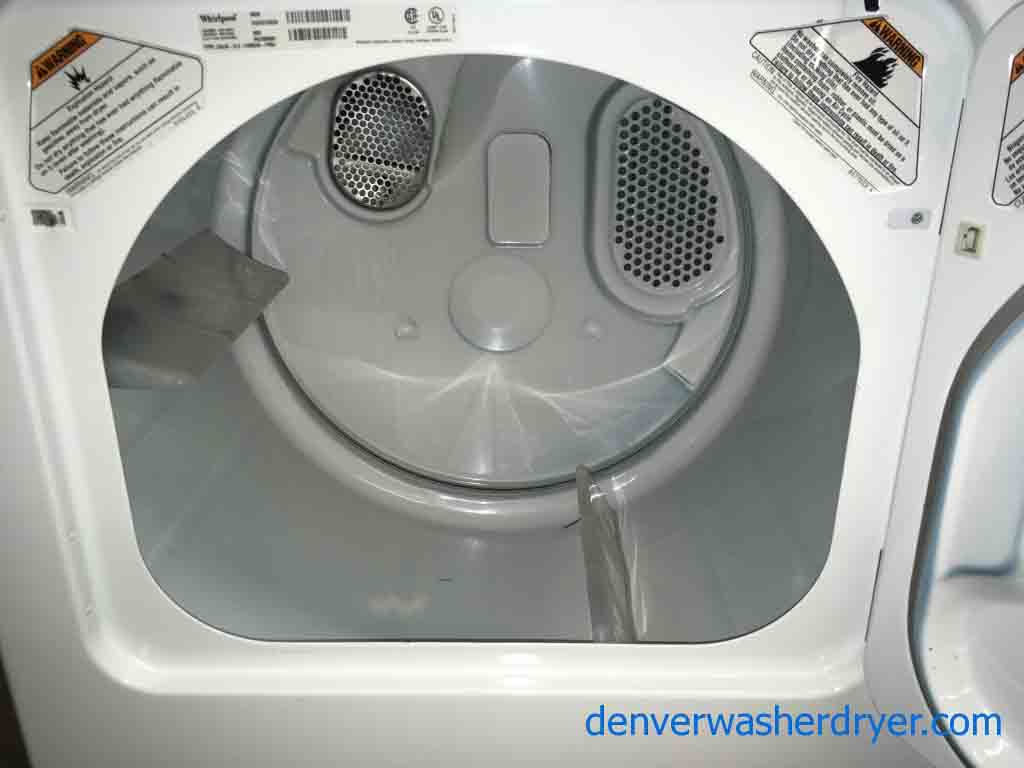 Single White Whirlpool Super Capacity Electric Dryer
