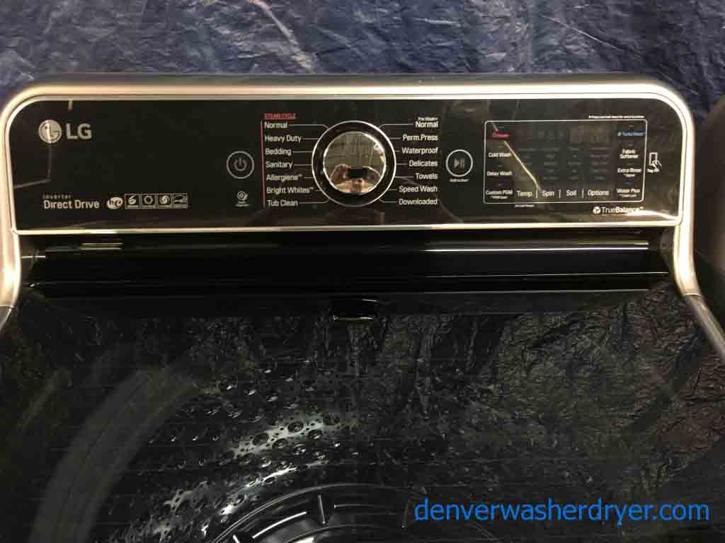Mindblowing LG Washer Dryer Set, Electric, Silver/Grey, Steam, Dual-Open Door, 1-Year Warranty