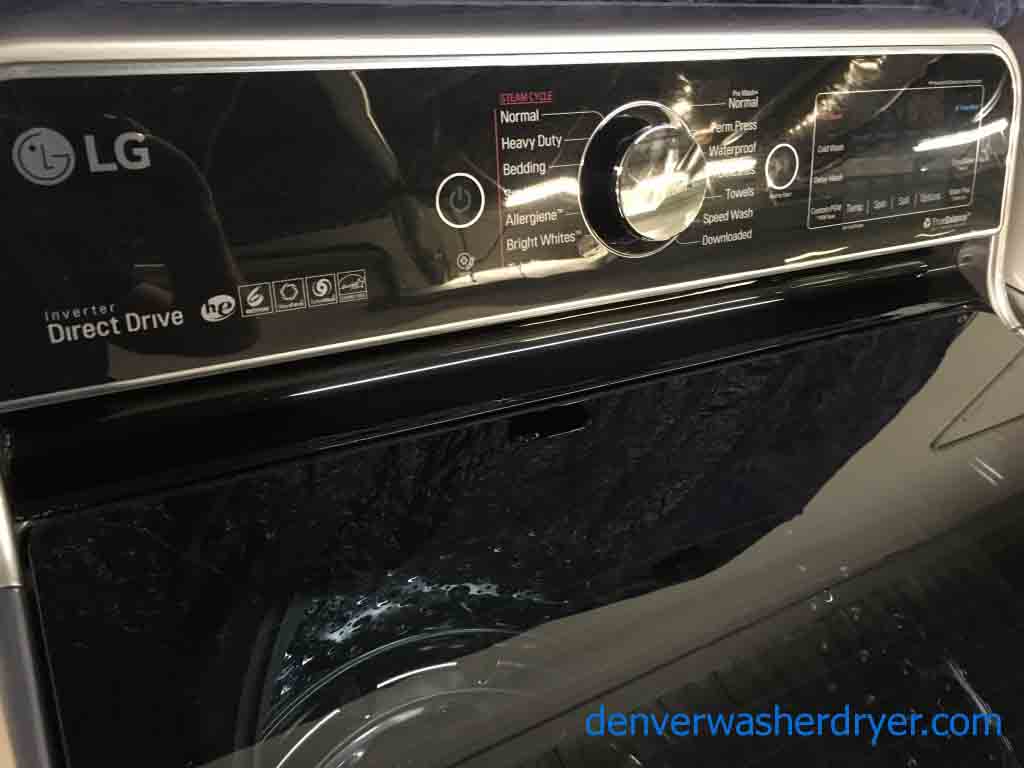 Mindblowing LG Washer Dryer Set, Electric, Silver/Grey, Steam, Dual-Open Door, 1-Year Warranty