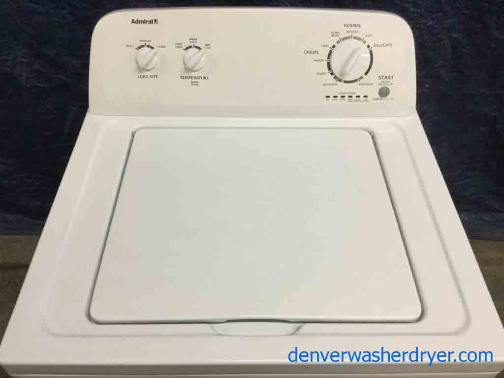 Full Sized Admiral(Maytag) Washing Machine AND Whirlpool SS Dishwasher
