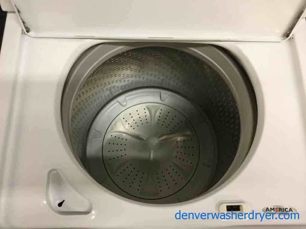 Slick Whirlpool Washer, Full Sized, Energy Star, HE, 9 Cycles, 1-Year Warranty