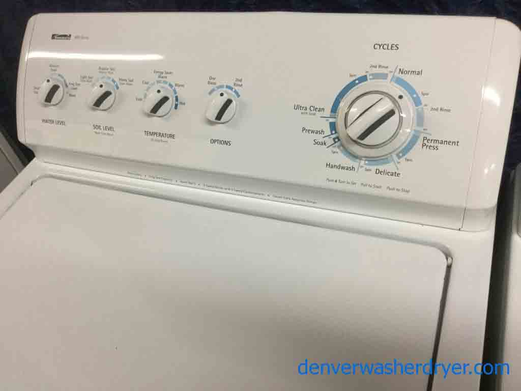 KING Size Kenmore Washer Dryer Set, Electric, Heavy-Duty Direct-Drive, Quality Refurbished Appliances- 5 year