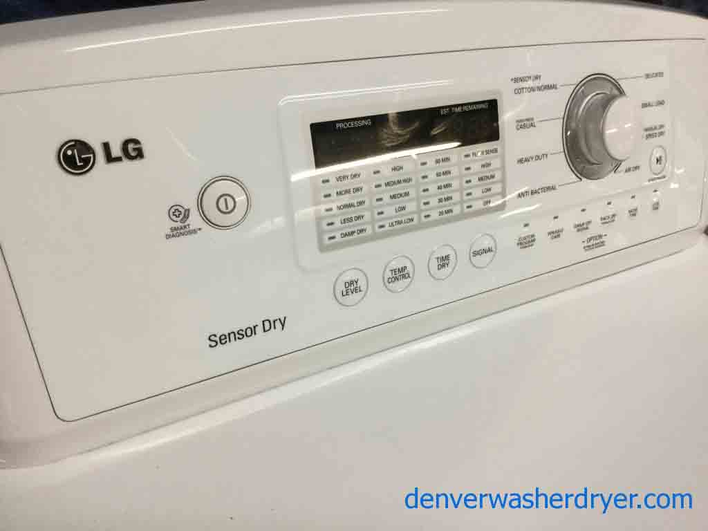 Lovely Electric LG Dryer, 27″ Wide, Sensor Drying, 1-Year Warranty!