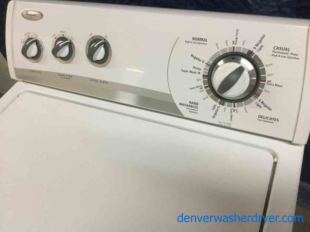 Brand-New Whirlpool Electric Dryer, 7.0 Cu. Ft., 1-Year Warranty!Direct-Drive Whirlpool Washing Machine, Heavy-Duty, Quality Refurbished, 1-Year Warranty