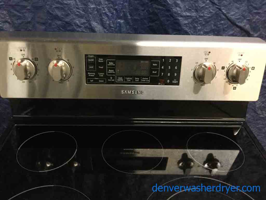 Large Images for Used Stainless Samsung Range, GlassTop, Electric, 1