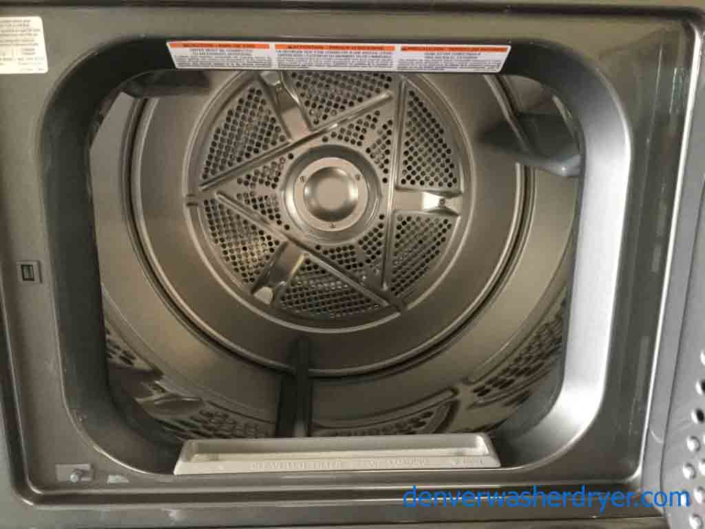 Brand-New Frigidaire Stackable(Unitized) Laundry Center, Electric, Titanium Color, Energy Star, 1-Year Warranty