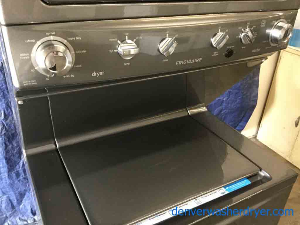 Brand-New Frigidaire Stackable(Unitized) Laundry Center, Electric, Titanium Color, Energy Star, 1-Year Warranty