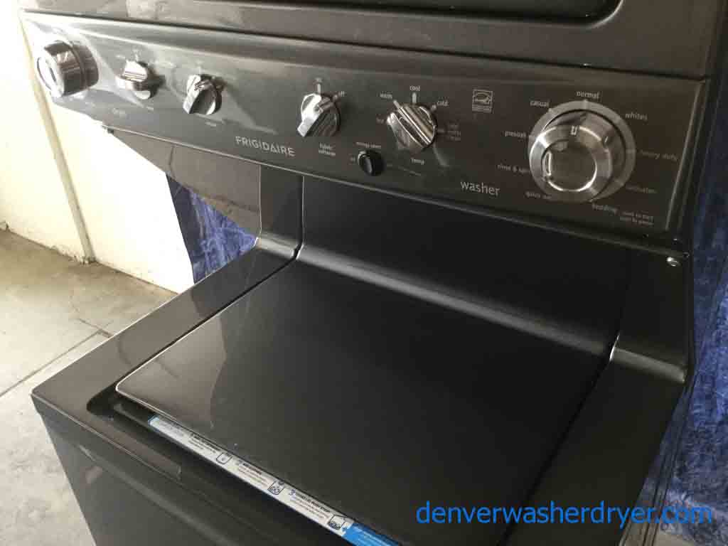 Brand-New Frigidaire Stackable(Unitized) Laundry Center, Electric, Titanium Color, Energy Star, 1-Year Warranty