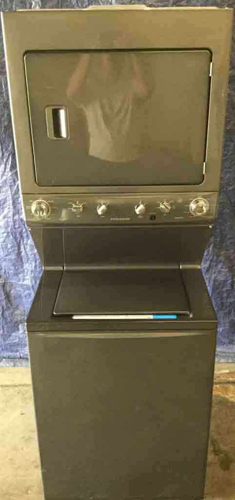 Brand-New Frigidaire Stackable(Unitized) Laundry Center, Electric, Titanium Color, Energy Star, 1-Year Warranty