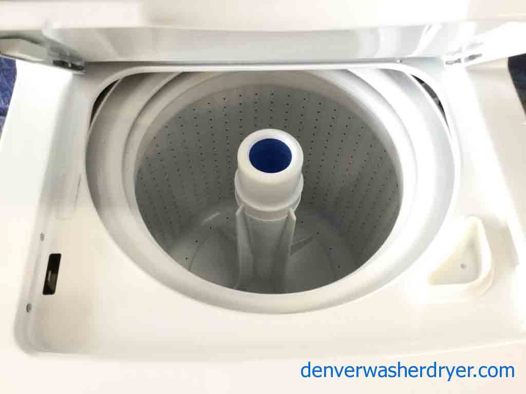 Newer Model 24″ Wide Stackable(Unitized) GE Laundry Center, Electric, 1-Year Warranty