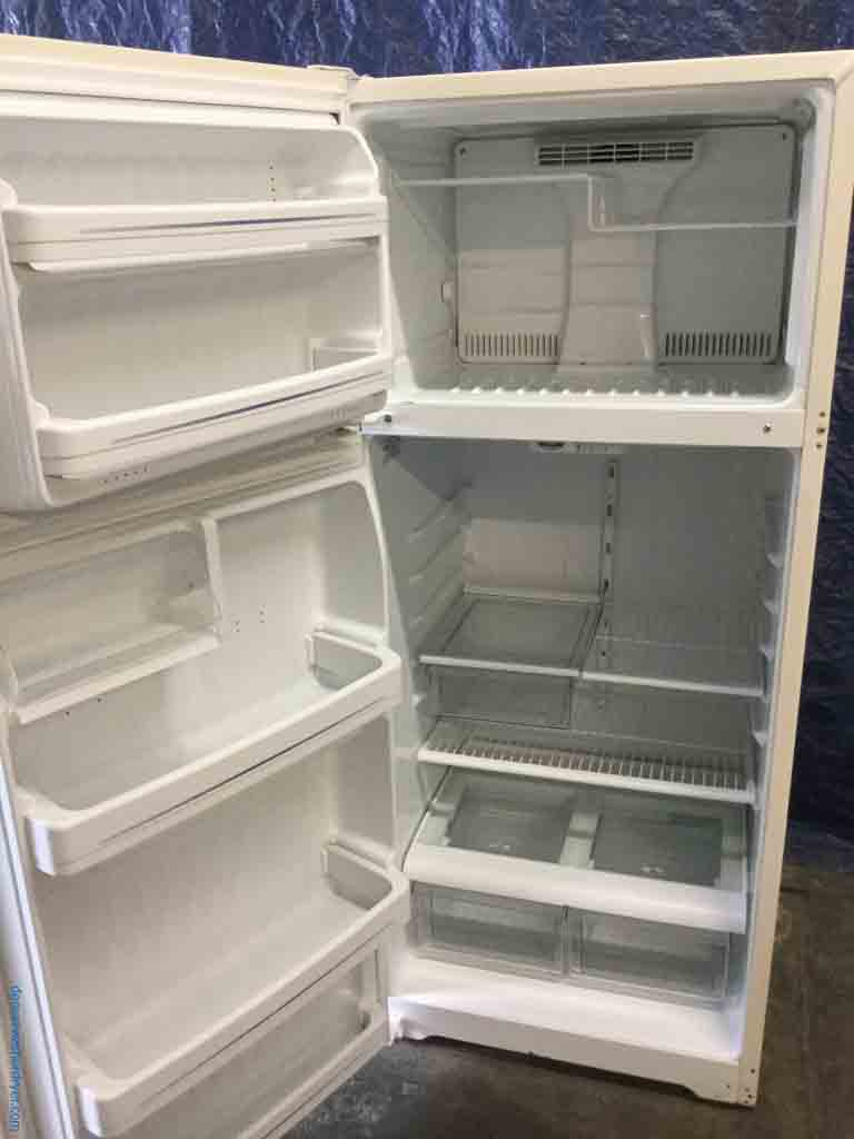 Large Images for Used GE Refrigerator, Almond Color, 18 Cu. Ft., Clean