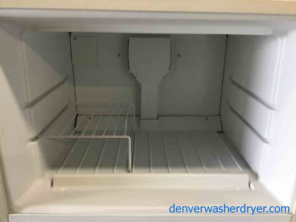 Almond Whirlpool Refrigerator, 14 Cu. Ft., Works Great! 1-Year Warranty