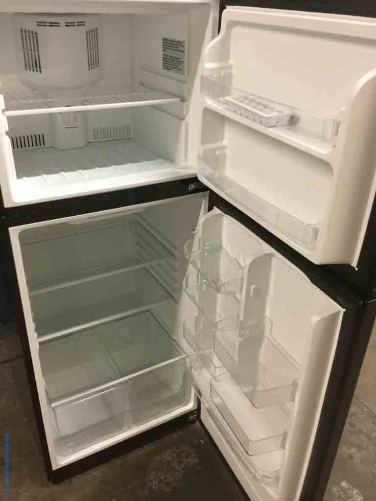 Small, Black 9.9 Cu. Ft. Refrigerator, Top-Mount, Vissani, 1-Year Warranty