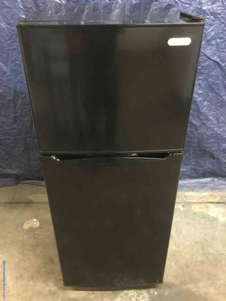 Small, Black 9.9 Cu. Ft. Refrigerator, Top-Mount, Vissani, 1-Year Warranty