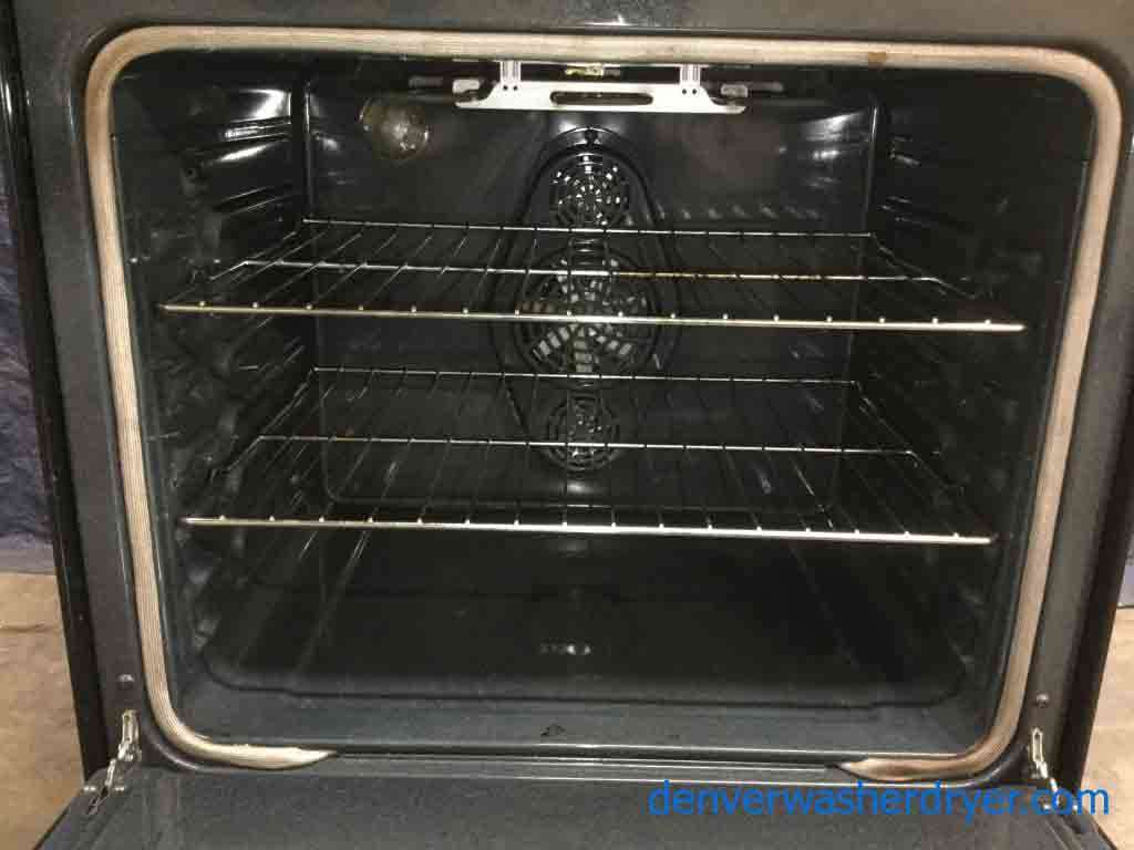 Used Stainless Glass-Top Electric Range, Samsung, Convection Oven, 1-Year Warranty!