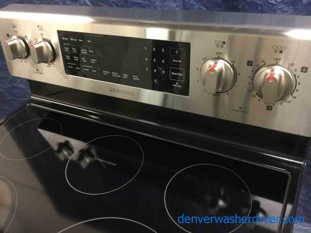 Large Images for Used Stainless GlassTop Electric Range, Samsung