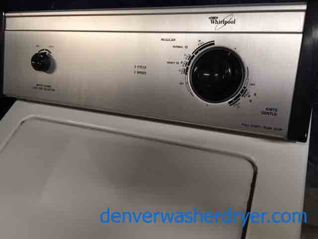 Heavy-Duty, Direct-Drive Whirlpool Washing Machine, Slim 24″ Wide, Quality Refurbished, 1-Year Warranty!