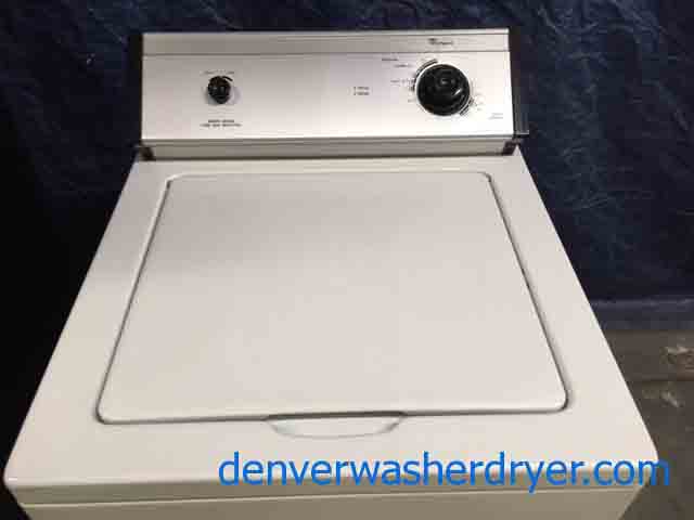 Heavy-Duty, Direct-Drive Whirlpool Washing Machine, Slim 24″ Wide, Quality Refurbished, 1-Year Warranty!