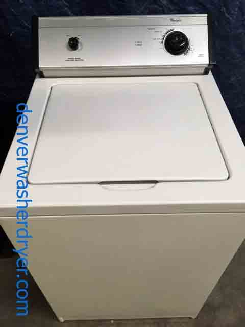 Heavy-Duty, Direct-Drive Whirlpool Washing Machine, Slim 24″ Wide, Quality Refurbished, 1-Year Warranty!