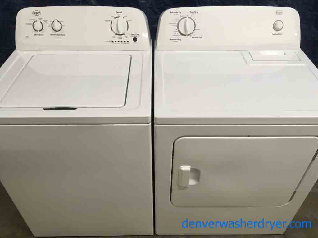 Matching Roper(Whirlpool) Full Sized Washer And Electric Dryer Set, 2016 Model, 1-Year Warranty