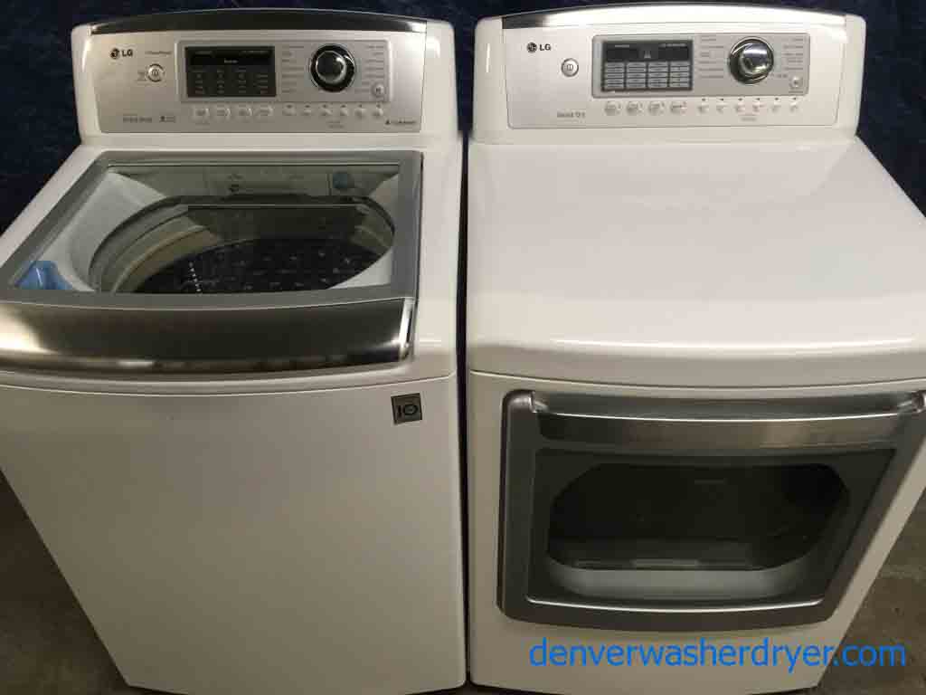 Futuristic LG Washer and Dryer set! With 1 Year Warranty