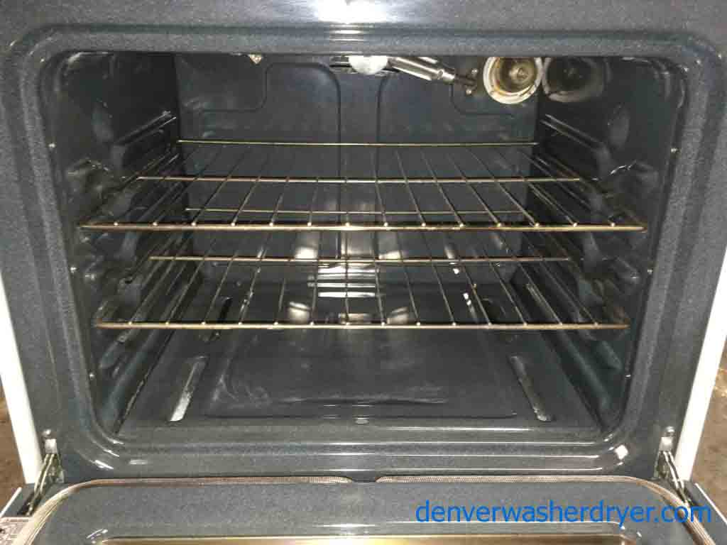 GE White gas stove with 2-Year Parts Warranty