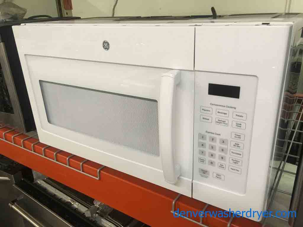 Brand New White GE Over-The-Range Microwave, 1-Year Warranty!