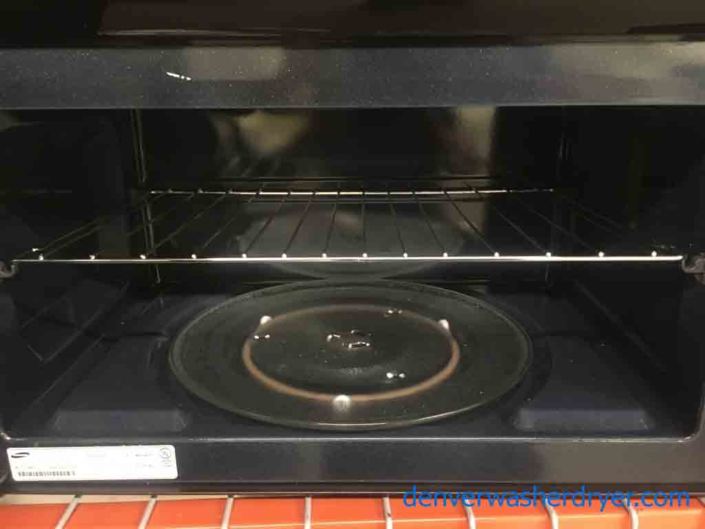 New! Stainless, Bottom Control, Stainless Samsung Microwave, 1-Year Warranty