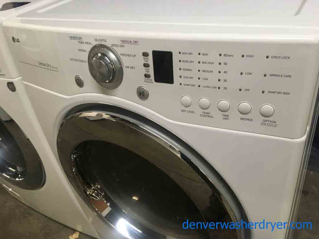 Front-Load Stackable LG Washer Dryer Set, Sanitary Cycle, Quality Refurbished, Electric, 1-Year Warranty!