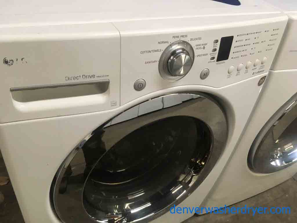Front-Load Stackable LG Washer Dryer Set, Sanitary Cycle, Quality Refurbished, Electric, 1-Year Warranty!